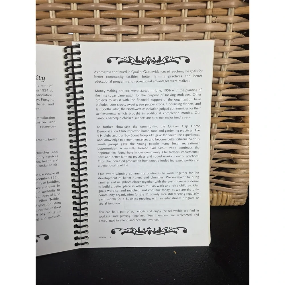 Quaker Gap Communjty‎ Cookbook Stokes County, North Carolina 2018 Spiral